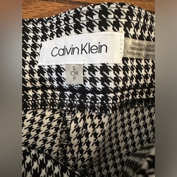 Calvin Klein pants. Color black and white. Size small. Like new. - Picture 2 of 3